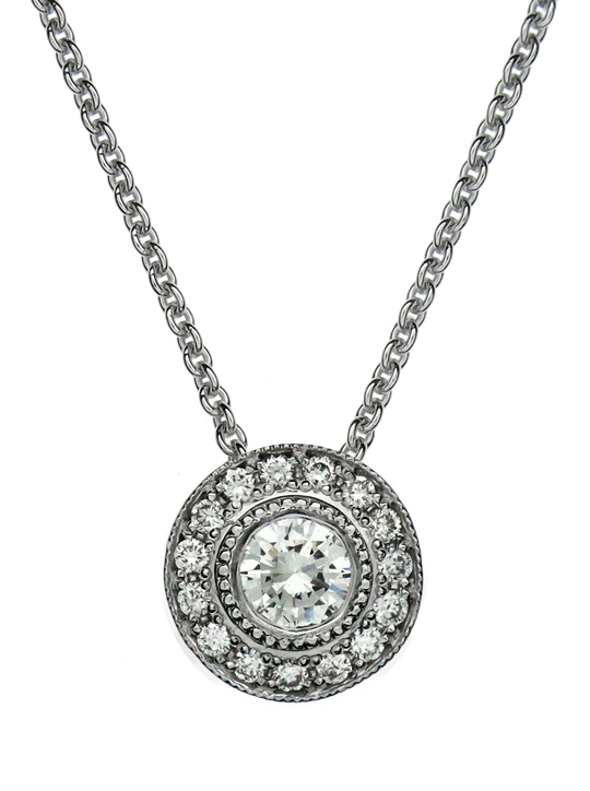 Diamond Pendant with halo