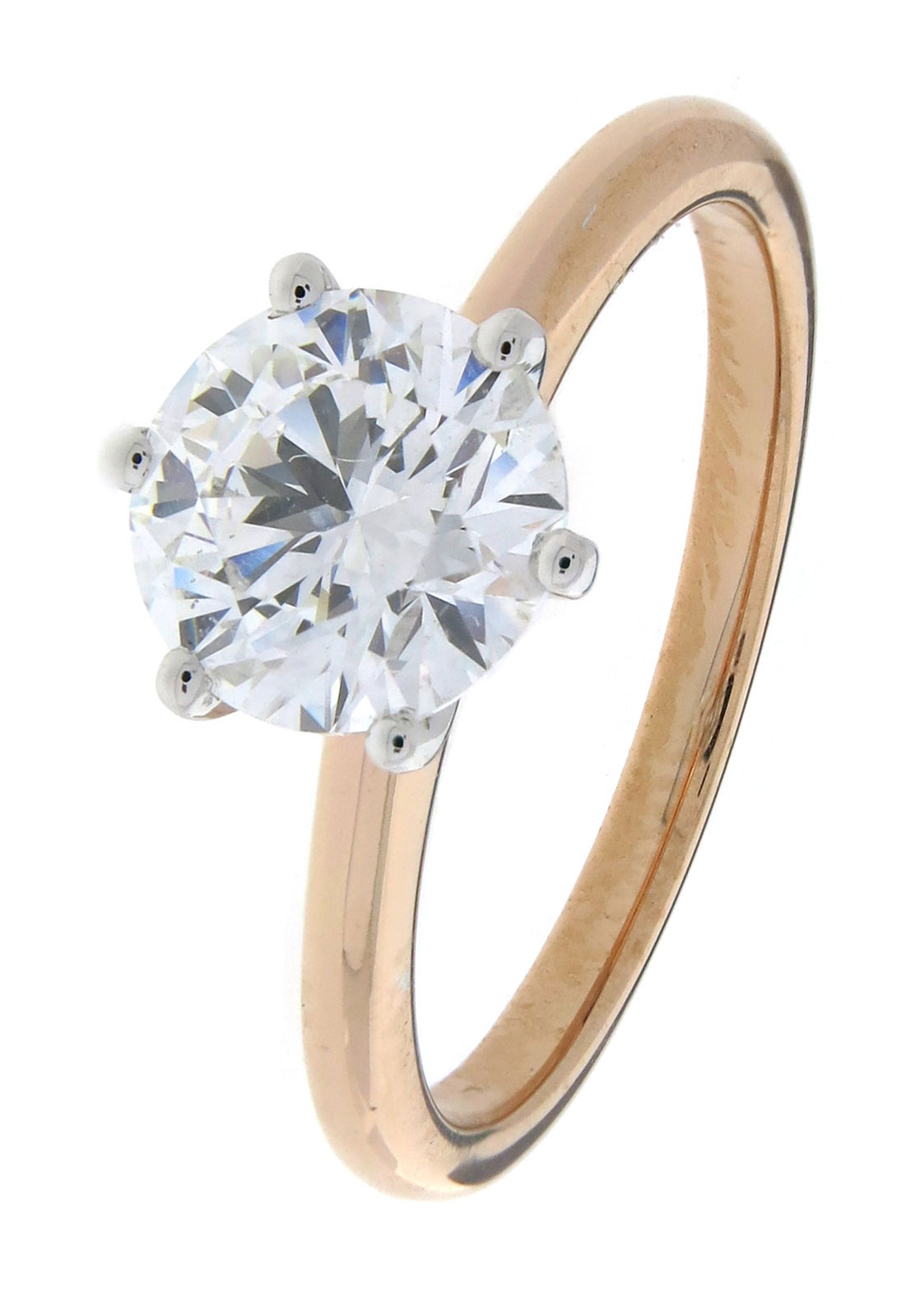 1.00ct round brilliant diamond ring