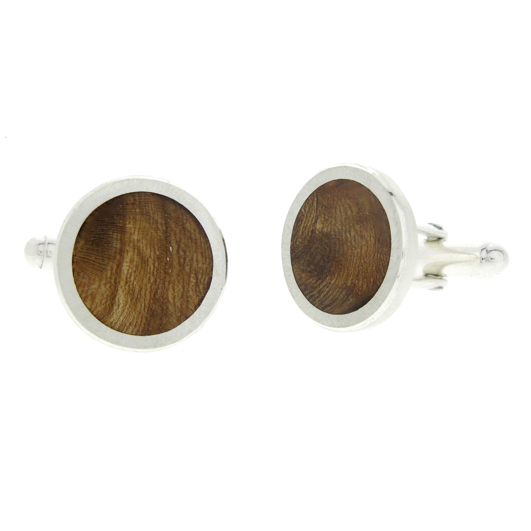 Native Irish Wood Cufflinks in sterling silver by Aidan Smyth